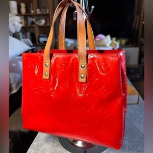 Louis Vuitton Reade PM Red Vernis monogram vintage bag
